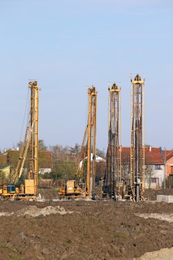 Çekme inşaat Makinası hidrolik Delme makineleri