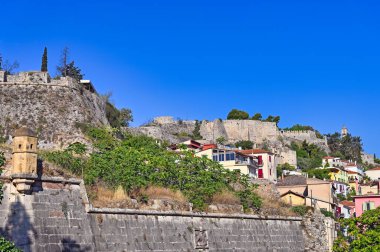 Acronafplia kalesi, eski Nafplio kasabası, Moreloponnese, Yunanistan