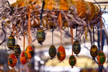 Boyanmış Paskalya yumurtaları, Freyung, Viyana, Avusturya 'da pazar