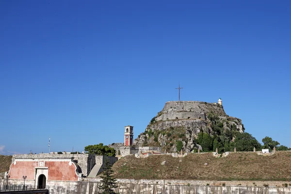 Vanha Korfun linnoitus Kreikka — kuvapankkivalokuva