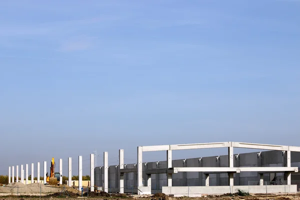 Nova zona industrial de canteiro de obras — Fotografia de Stock