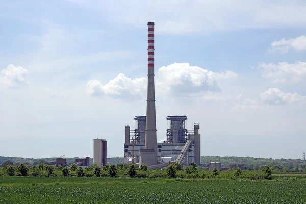 Moc elektrowni termicznej, przemysł energetyczny — Zdjęcie stockowe