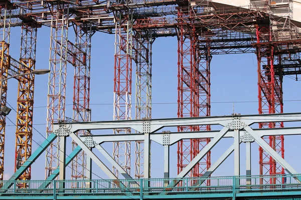 Brückenbaustelle — Stockfoto