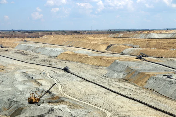 Industria Minera Carbón Cielo Abierto — Foto de Stock