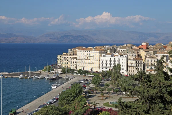 Port régi Korfu, Görögország — Stock Fotó