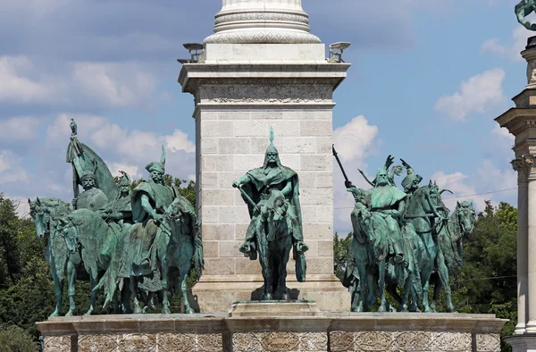 Heroes 'square monument Budapest Hongrie — Photo