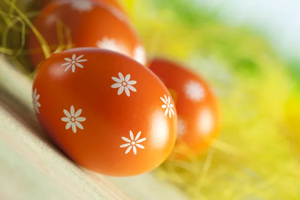 Uova di Pasqua arancioni — Foto Stock