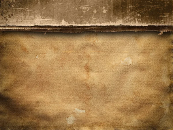 Τσιμεντένιο τοιχίο και φύλλο φόντο χειροποίητο χαρτί — Φωτογραφία Αρχείου