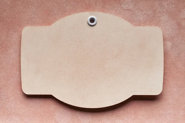 Etiqueta de papel sobre fundo de papel — Fotografia de Stock