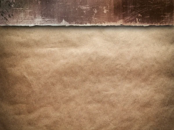 Concrete wall and handmade paper sheet background — Stock Photo, Image