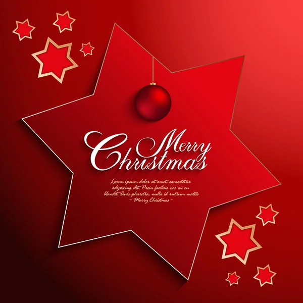 Christmas Card vector template — Stock Vector