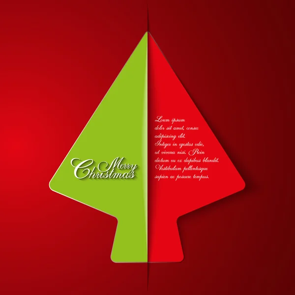 Plantilla de tarjeta de Navidad — Archivo Imágenes Vectoriales