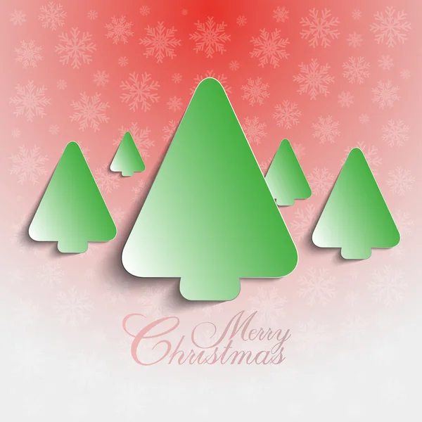 Christmas trees on abstract background — Stock Vector