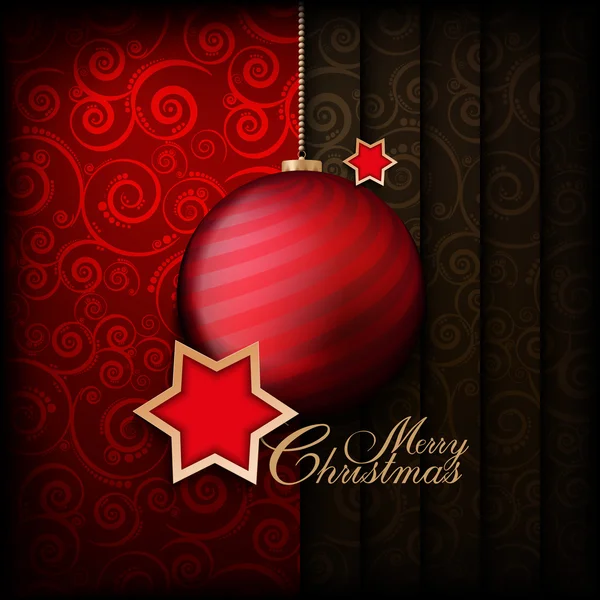 クリスマスの背景 - 安物の宝石と星 — ストックベクタ