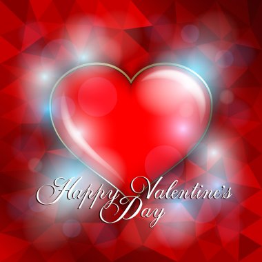 Sevgililer günü kartı - arka plan şablonu 