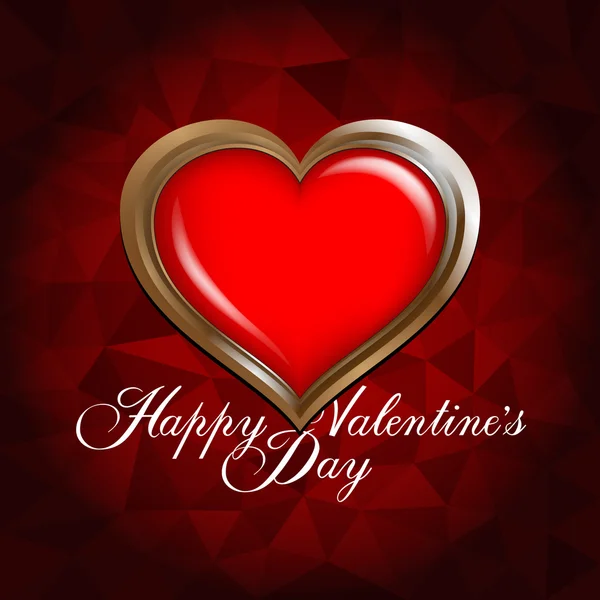 Valentijnsdag kaart - achtergrond sjabloon — Stockvector