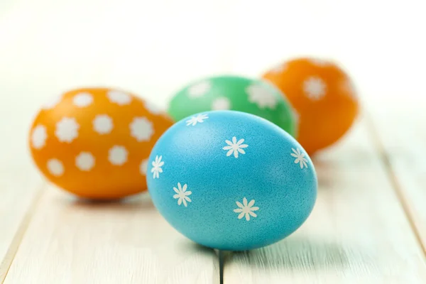 Four colored Easter eggs — Stock Photo, Image