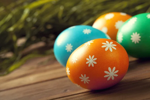 Χρωματιστά πασχαλινά αυγά — Φωτογραφία Αρχείου