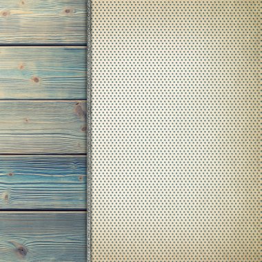 Eski ahşap tahta duvar arka plan üzerinde boş kağıt sayfası