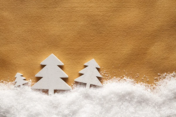 Рождественский фон - чистый бумажный лист ручной работы и рождественские украшения — стоковое фото
