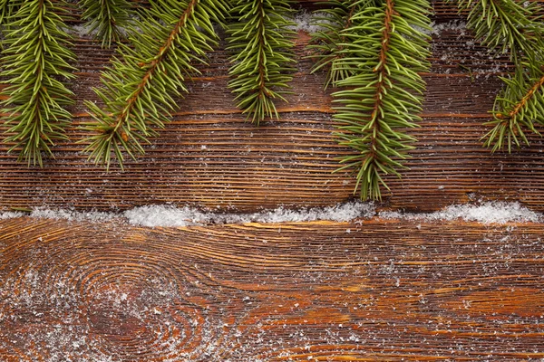 A fából készült fal háttér háttér - Luc karácsonyfa — Stock Fotó