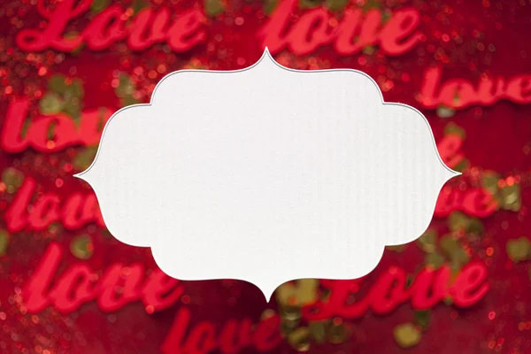 バレンタインの日 - グリーティング カード テンプレート — ストック写真