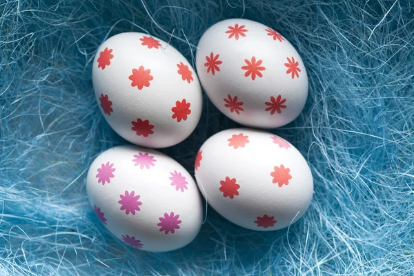 Čtyři velikonoční vajíčka — Stock fotografie