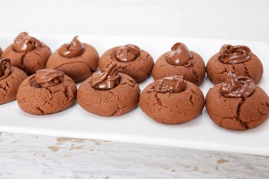 Tatlı çikolata Pasta krema ile