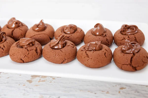 Tatlı çikolata Pasta krema ile