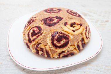 Kaplumbağa tatlı kakao ve reçel kek sever