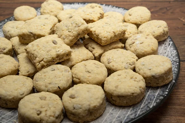 Små Salta Hemmagjorda Snacks — Stockfoto