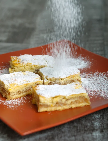 Hausgemachter Apfelkuchen — Stockfoto