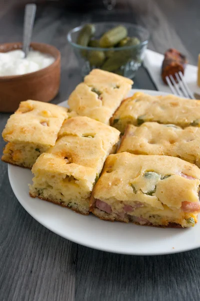 Pastel de verduras casera — Foto de Stock