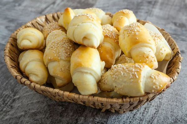 Homemade small bread like snacks — Stock Photo, Image