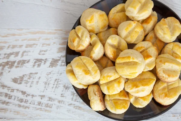 Homemade small salty biscuits — Stock Photo, Image