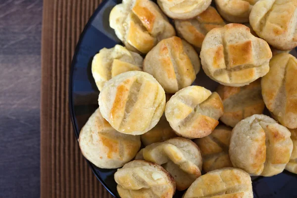 Biscoitos salgados pequenos caseiros — Fotografia de Stock