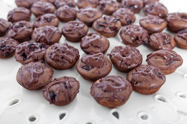 Kleine chocolade chip muffins — Stockfoto