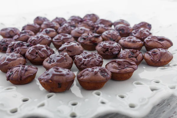 Small chocolate chip muffins — Stock Photo, Image