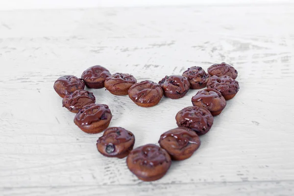Magdalenas de chispas de chocolate — Foto de Stock