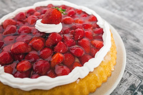 Tarte aux fraises — Photo