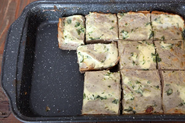 Buckwheat Salty Pie — Stock Photo, Image