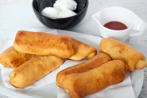 Panzerotti casero amarillo —  Fotos de Stock