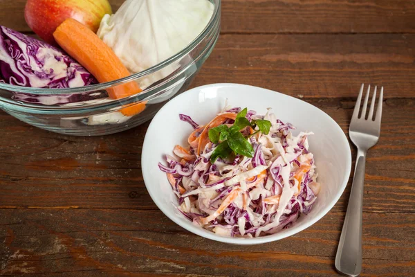 Färska Cabbaga Mix sallad — Stockfoto