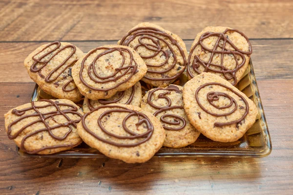 ラウンドのジンジャーブレッドのクッキー — ストック写真