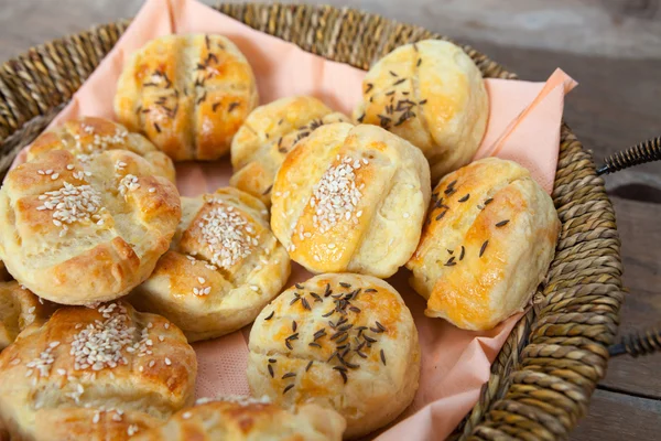 Small Bread Stuffed With Potatoes — Stock Photo, Image