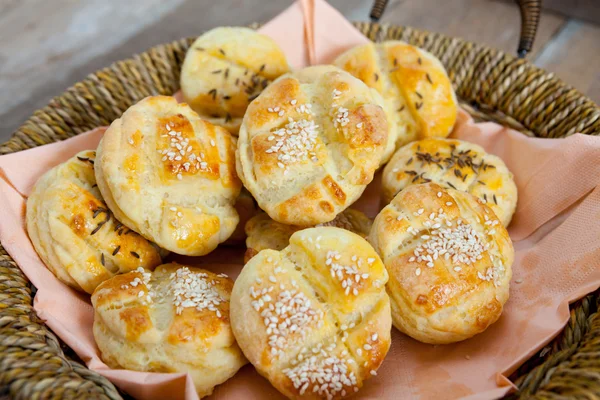 Small Bread Stuffed With Potatoes — Stock Photo, Image