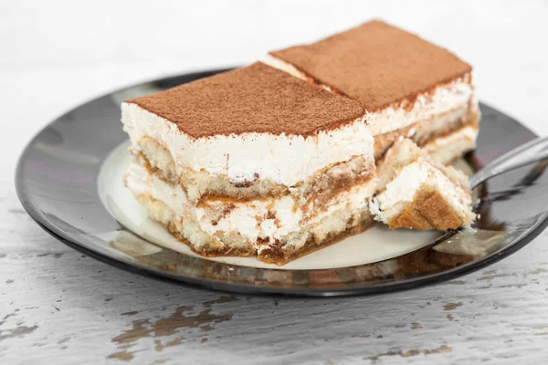 Tiramisu Kuchen - hausgemachte süße Rezept — Stockfoto