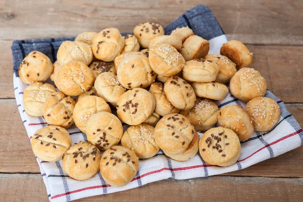 Small Bread Stuffed With Yogurt — Stock Photo, Image