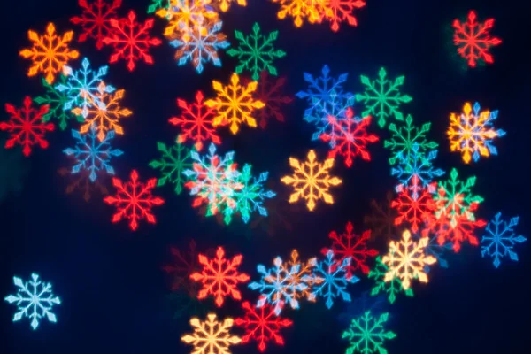 Snow shape bokeh light background — Stock Photo, Image