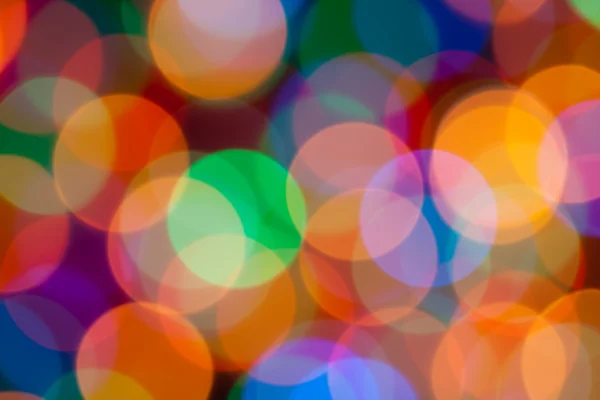 Размытие абстрактных круговых огней Bokeh цветной фон — стоковое фото